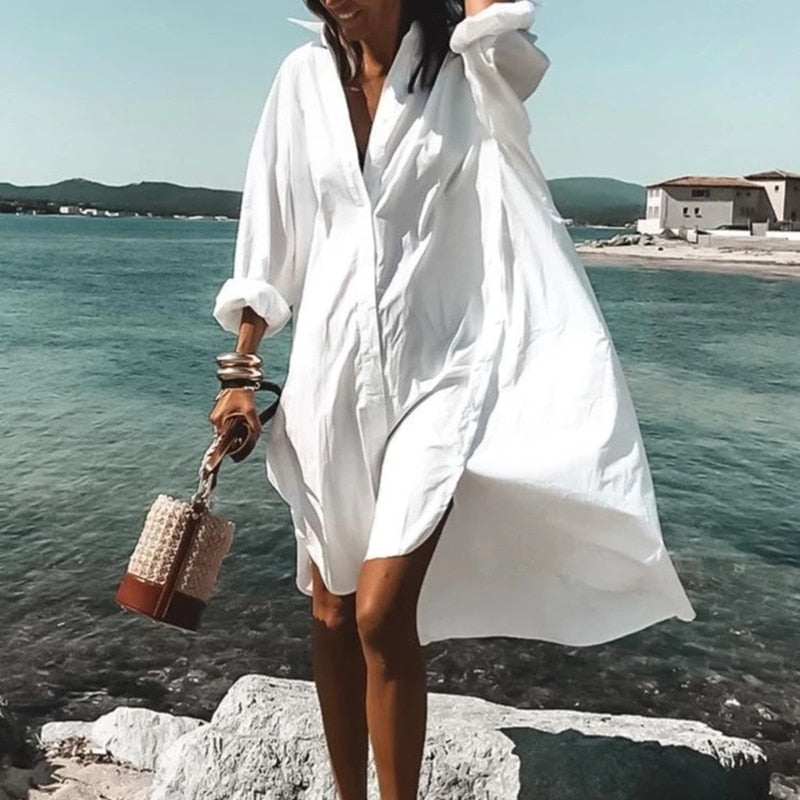 Summer dress - Evi-White-S-Nora Luxe