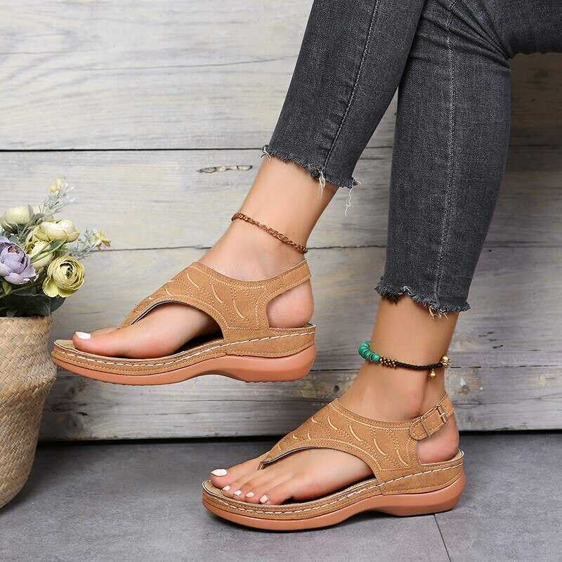 Summer Ladies Sandals - SunStyle-2.5-Beige-Nora Luxe