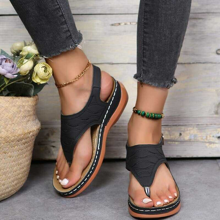Summer Ladies Sandals - SunStyle-2.5-Black-Nora Luxe