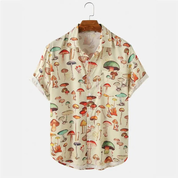Summer Men's Shirt with Cartoon Print – Oscar-S-State of Style
