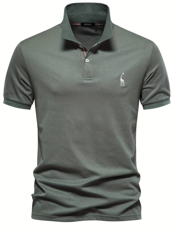 Summer Polo Shirt Men | Breathable & Comfortable – Joris (1+1 FREE)-Army green-S-Nora Luxe