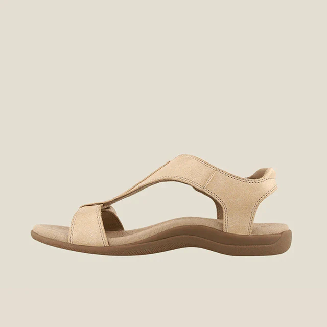 Summer sandals with Adjustable Fit - Solaro-Beige-3-State of Style