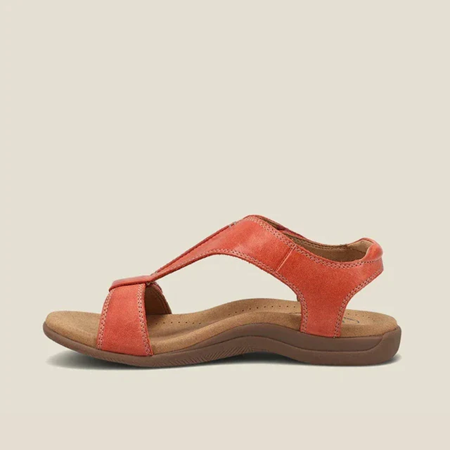 Summer sandals with Adjustable Fit - Solaro-Red-3-State of Style