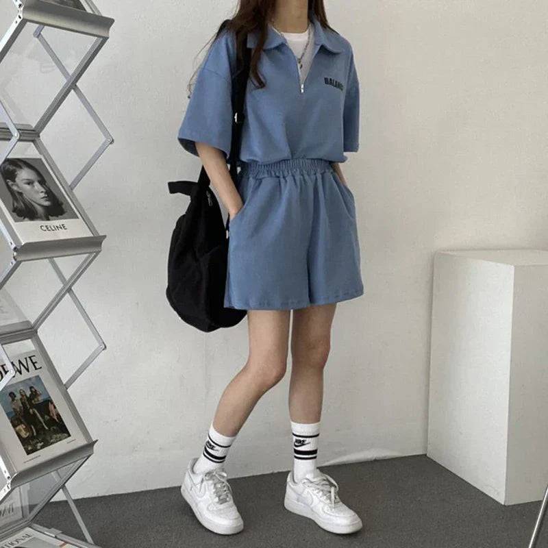 Summer two-piece for women - Yuna-Blue-S-Nora Luxe