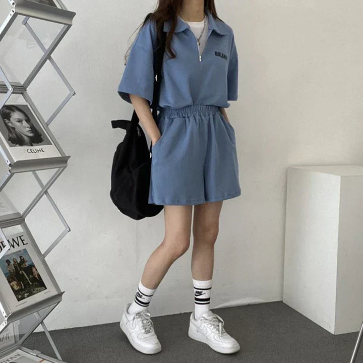 Summer two-piece for women - Yuna-Blue-S-Nora Luxe