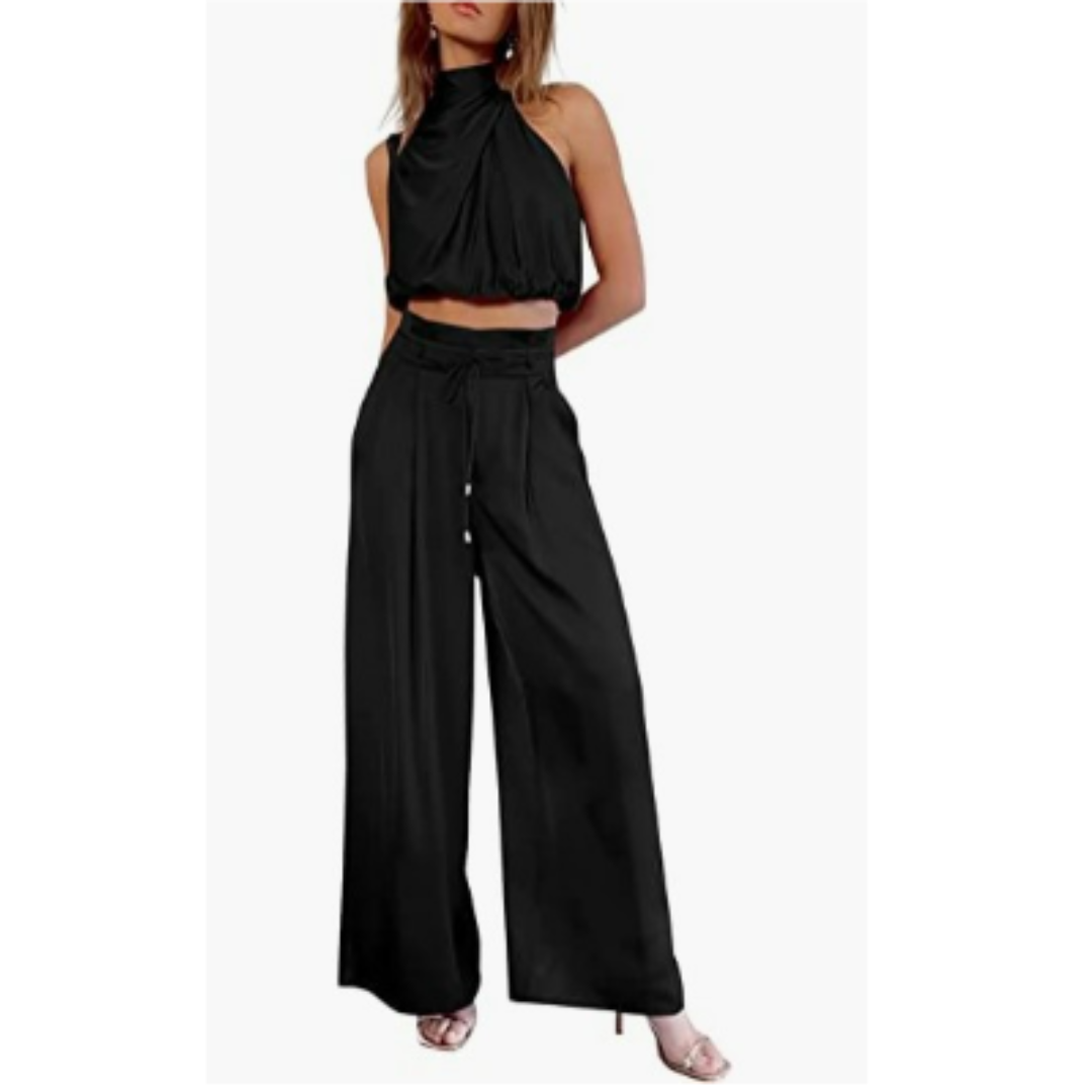 Summer Women's Jumpsuit with Loose Fit – Salena-Black-XS-State of Style