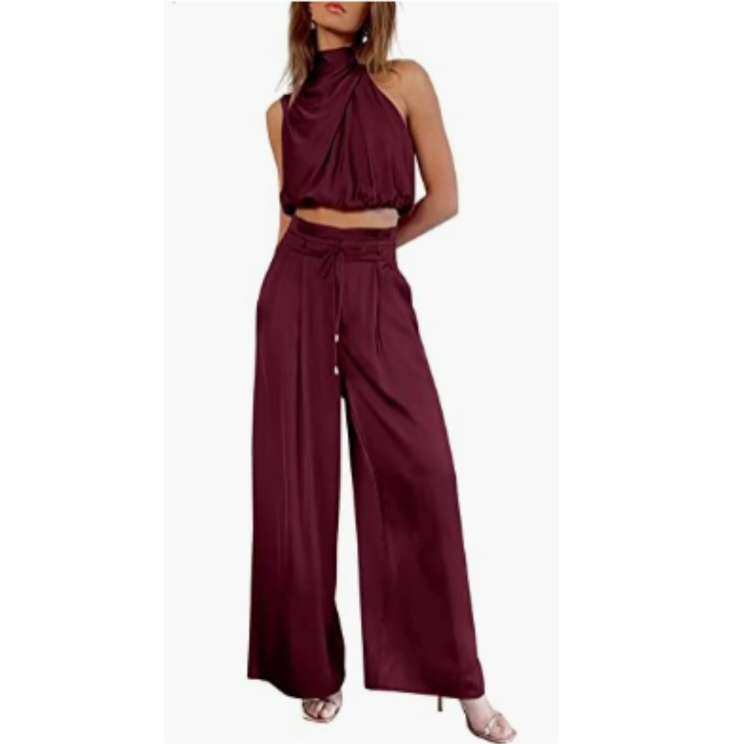 Summer Women's Jumpsuit with Loose Fit – Salena-Red-XS-State of Style