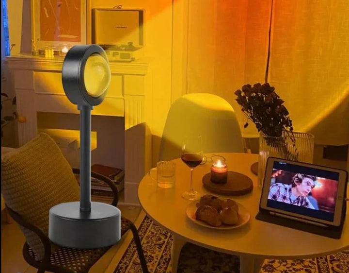 Sunset Lamp with 4 Colors - GlowSphere-Rainbow-Nora Luxe