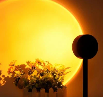 Sunset Lamp with 4 Colors - GlowSphere-Rainbow-Nora Luxe
