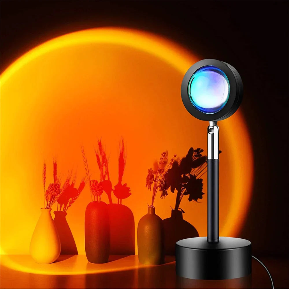Sunset Lamp with 4 Colors - GlowSphere-Rainbow-Nora Luxe