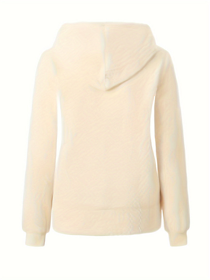 Super Comfy Ladies' Jacket with Warm Lining - Elise-White-S-Nora Luxe