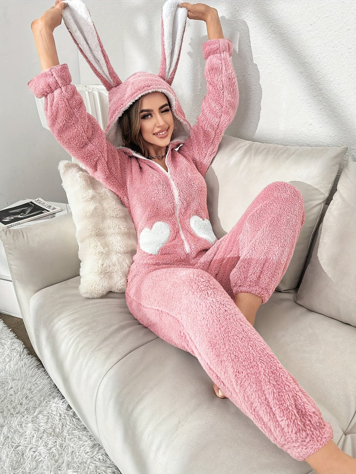 Super Cute Ladies Onesie - Emily-Pink-S-Nora Luxe