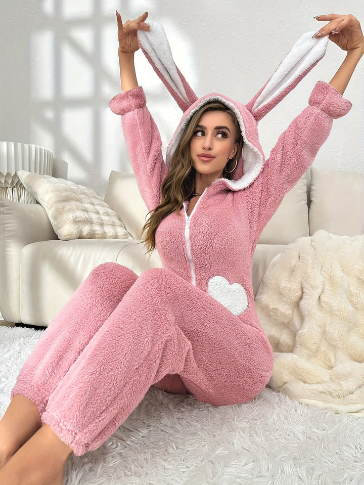 Super Cute Ladies Onesie - Emily-Pink-S-Nora Luxe