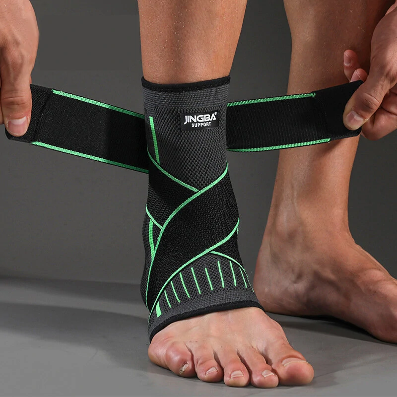 Supportive Compression Ankle Brace - FlexiFit-Green-M (1-4)-Nora Luxe