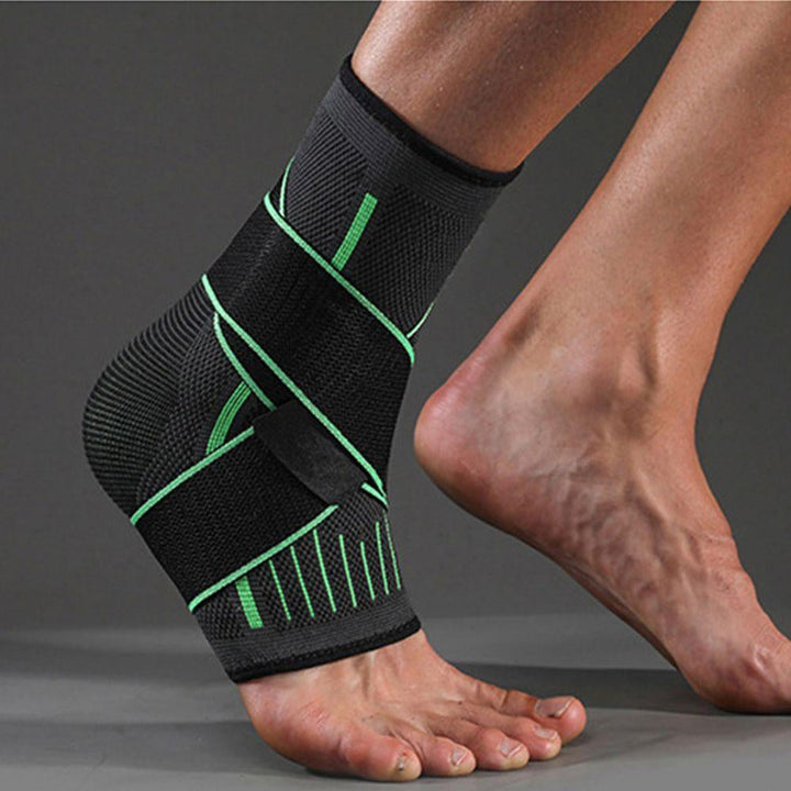 Supportive Compression Ankle Brace - FlexiFit-Green-M (1-4)-Nora Luxe