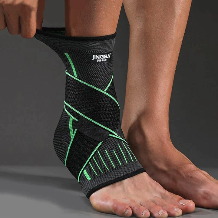 Supportive Compression Ankle Brace - FlexiFit-Green-M (1-4)-Nora Luxe