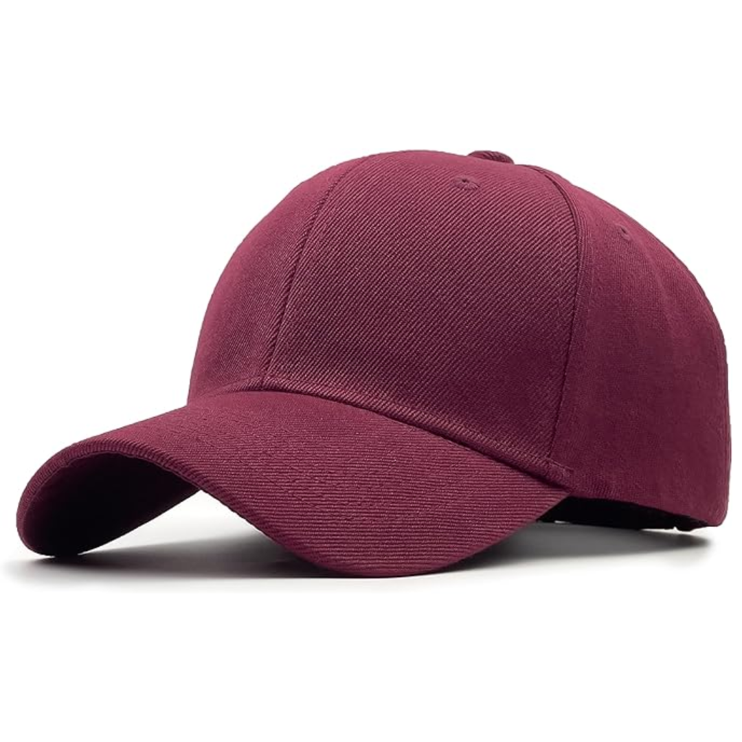 Sustainable Adjustable Performance Baseball Cap - Simon-Burgundy-Nora Luxe