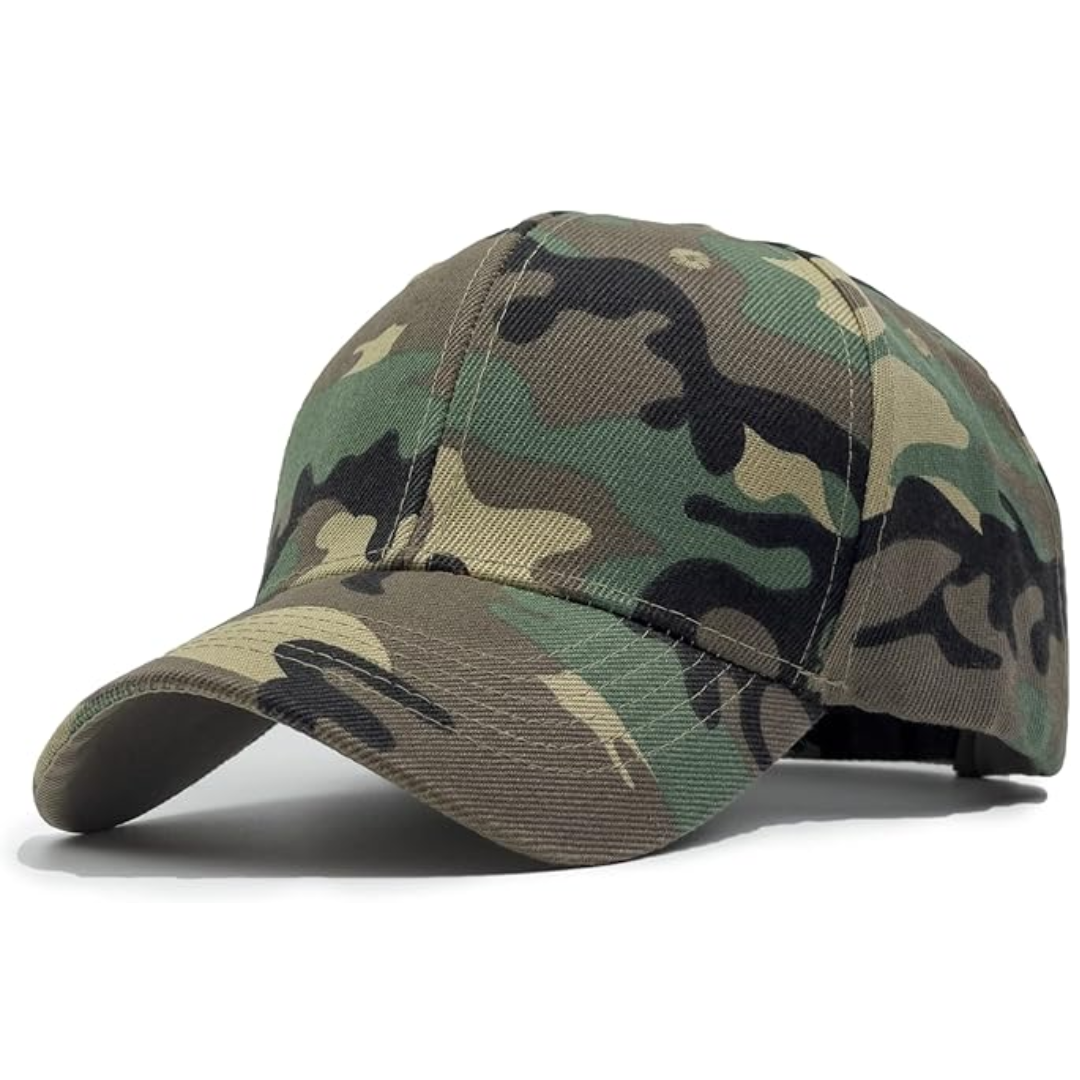 Sustainable Adjustable Performance Baseball Cap - Simon-Camouflage Forest-Nora Luxe
