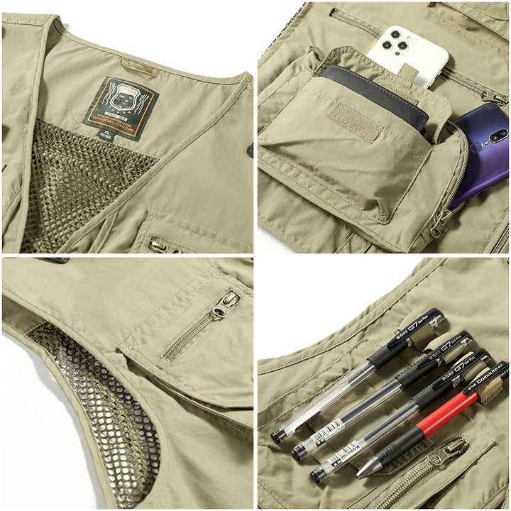Sustainable Tactical Vest - ActionGuard-Khaki-S-Nora Luxe