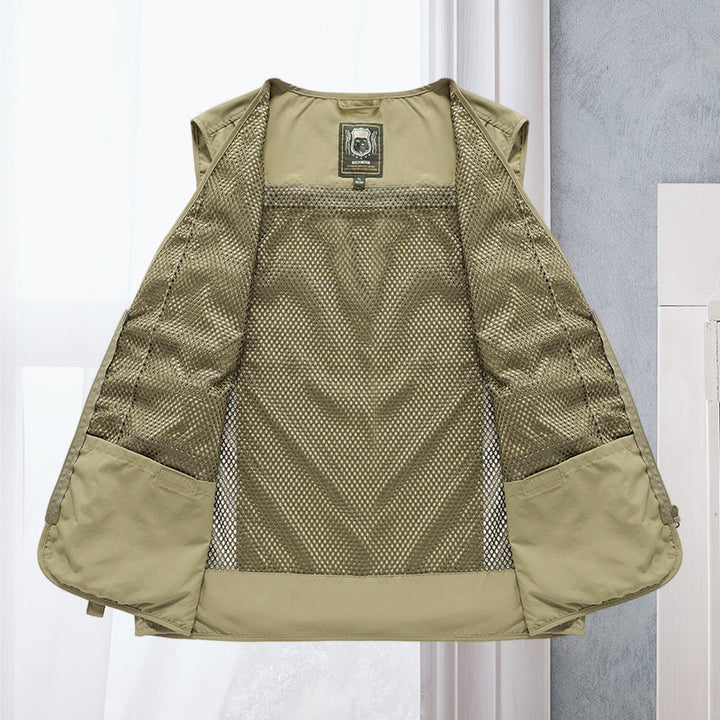 Sustainable Tactical Vest - ActionGuard-Khaki-S-Nora Luxe