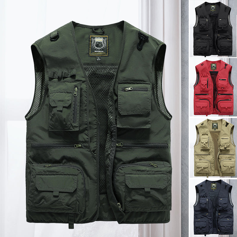 Sustainable Tactical Vest - ActionGuard-Khaki-S-Nora Luxe
