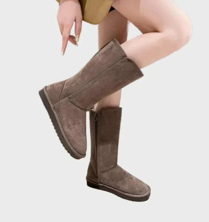 Sweden Sheepskin Ladies Boots - Sofia-Black-4.0-Nora Luxe