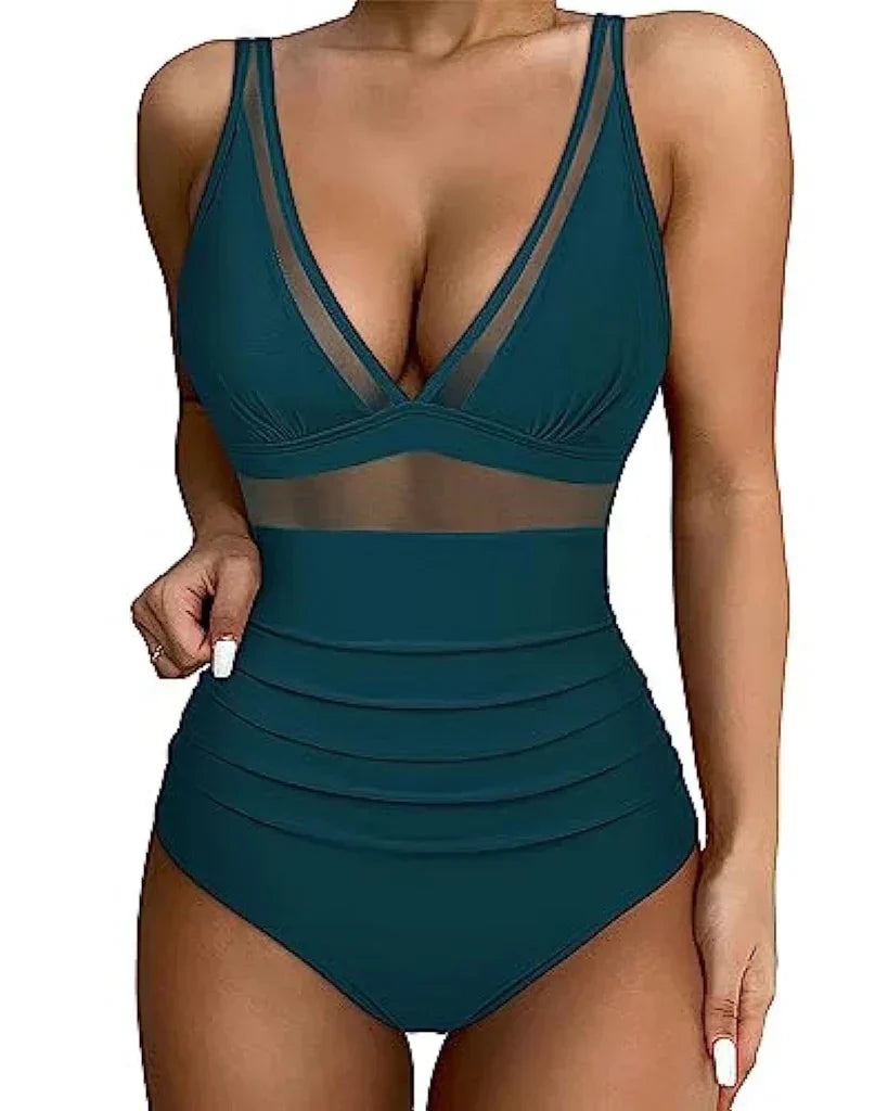 Swimsuit with Adjustable Straps and Flattering Fit – Leona-Blue-XS-State of Style