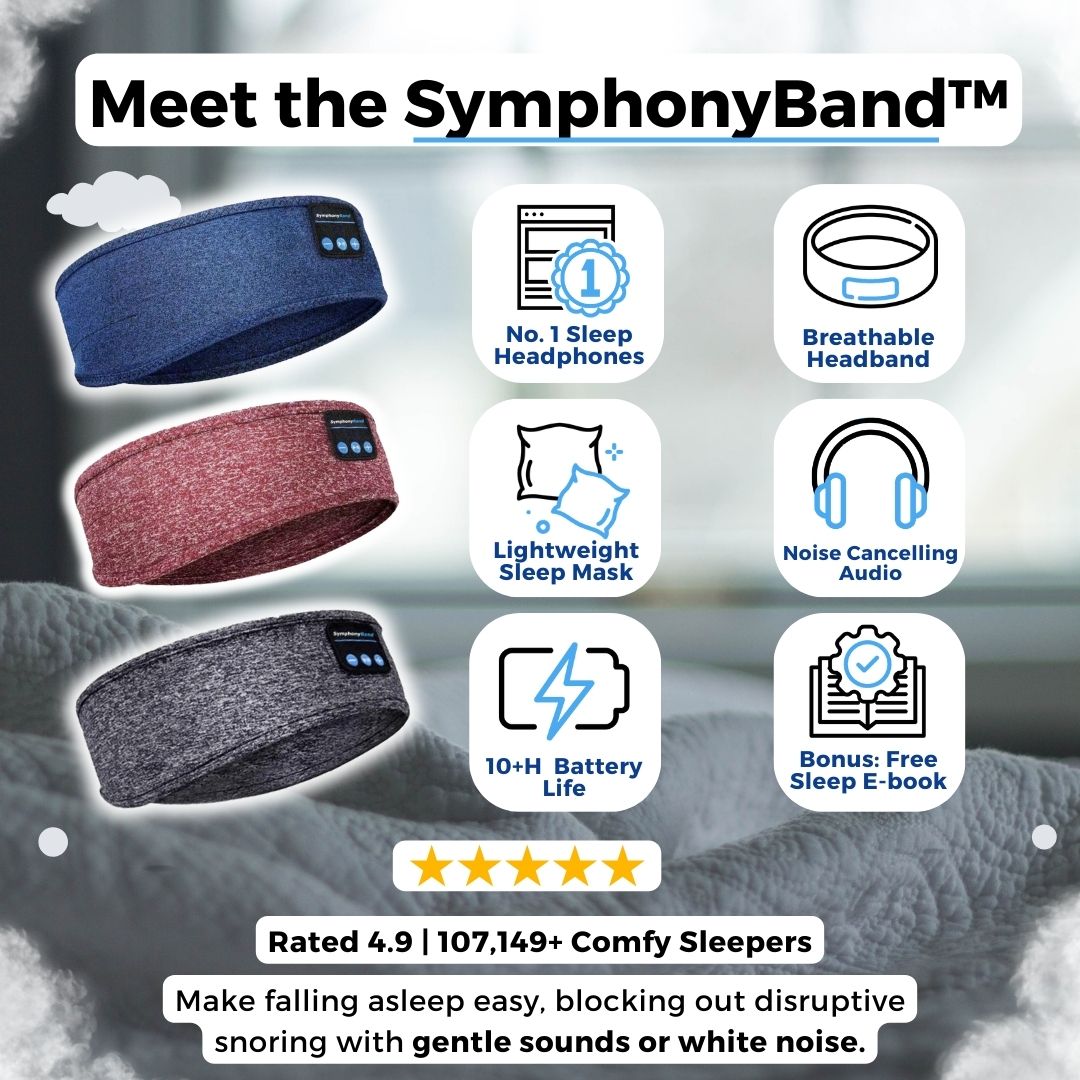 SymphonyBand™ Sleep Headphones-Ocean Blue-Nora Luxe
