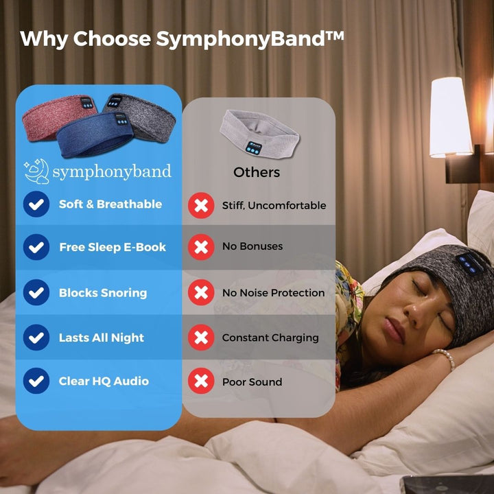SymphonyBand™ Sleep Headphones-Ocean Blue-Nora Luxe