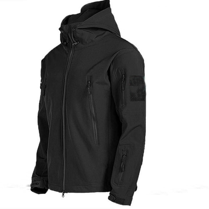 Tactical Men's Outdoor Clothing - ValorTrek-Black-Thermal Jacket-S-Nora Luxe