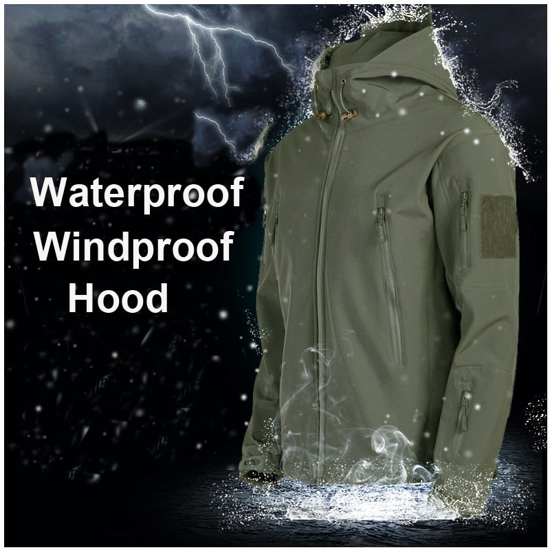 Tactical Men's Outdoor Clothing - ValorTrek-Khaki-Thermal Jacket-S-Nora Luxe