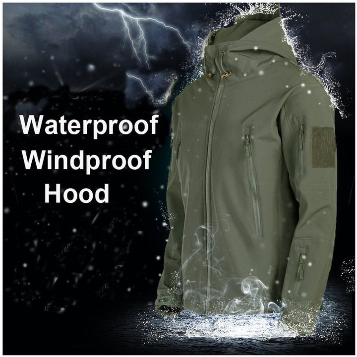 Tactical Men's Outdoor Clothing - ValorTrek-Khaki-Thermal Jacket-S-Nora Luxe