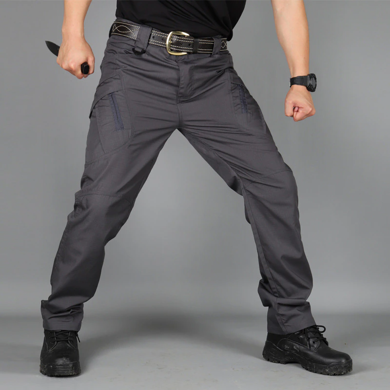 Tactical Military Trousers - Valor-Gray-S-Nora Luxe