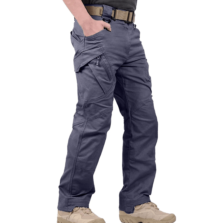 Tactical Outdoor Cargo Trousers | Nova Stretch Cargo Trousers for Men-Gray-S-Nora Luxe
