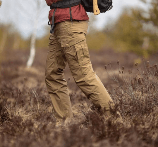 Tactical Outdoor Cargo Trousers | Nova Stretch Cargo Trousers for Men-Khaki-S-Nora Luxe