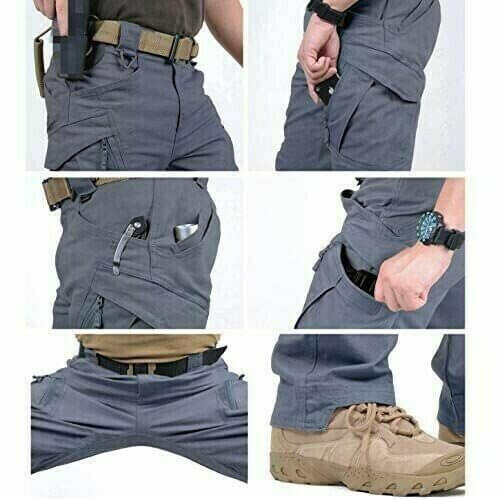 Tactical Outdoor Cargo Trousers | Nova Stretch Cargo Trousers for Men-Khaki-S-Nora Luxe