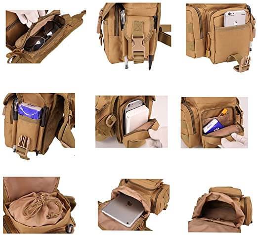 Durable Tactical Drop Leg Bag for Men – Water-Resistant Multi-Pocket Design