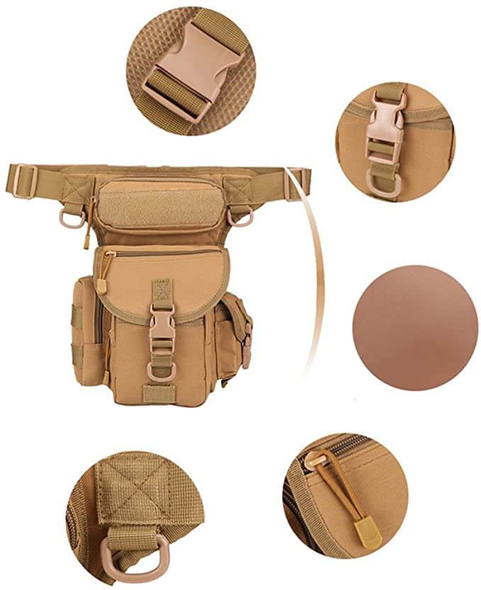 Durable Tactical Drop Leg Bag for Men – Water-Resistant Multi-Pocket Design