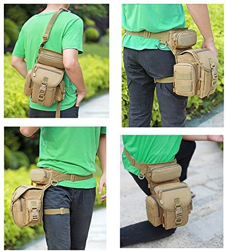 Durable Tactical Drop Leg Bag for Men – Water-Resistant Multi-Pocket Design