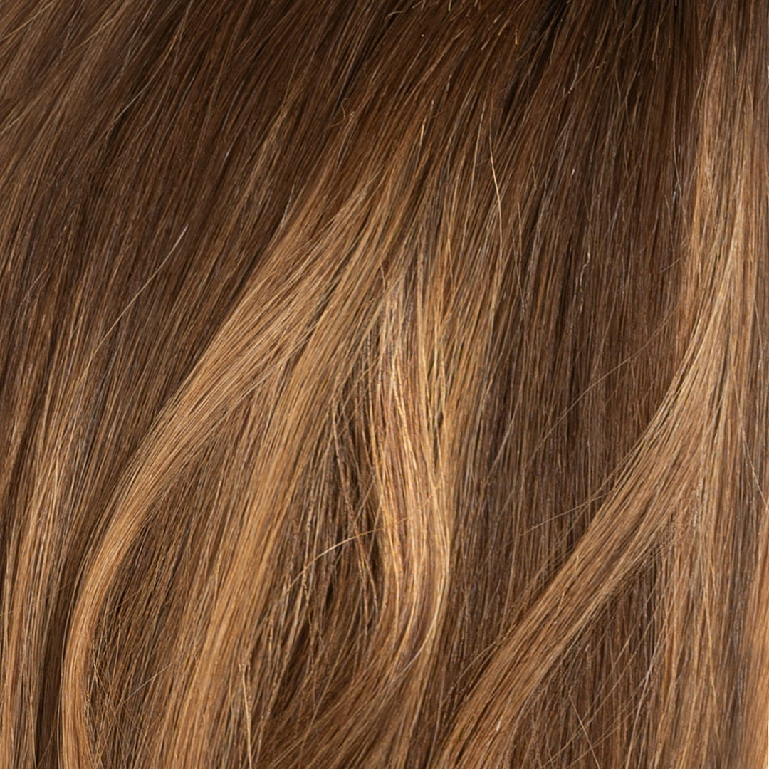 Tape-in Hair Extensions – Veloura Tape (Warm Brown Balayage 2+7)-Nora Luxe