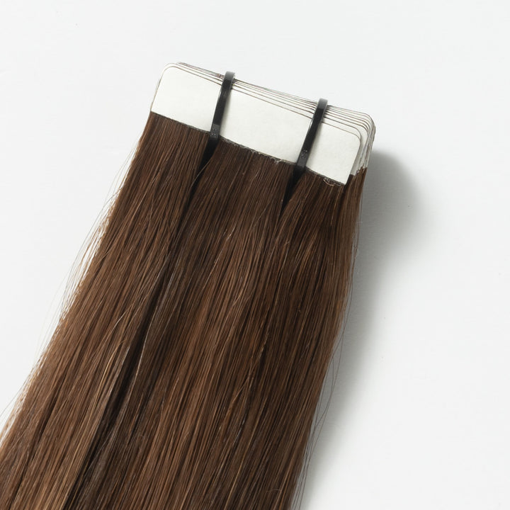 Tape-in Hair Extensions – Veloura Tape (Warm Brown Balayage 2+7)-Nora Luxe