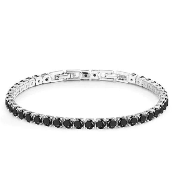 Tennis bracelet with Zirconia - Aurora-Black-The Livary