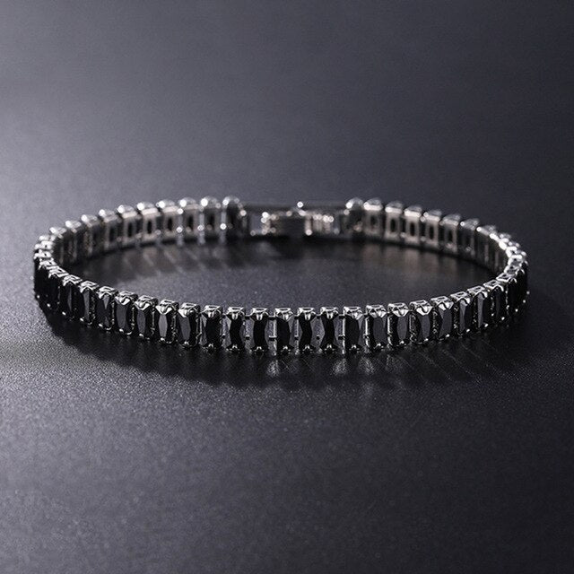 Tennis Necklace and Bracelet Set | Elegant Women's Jewellery-Silver-17cm-Nora Luxe