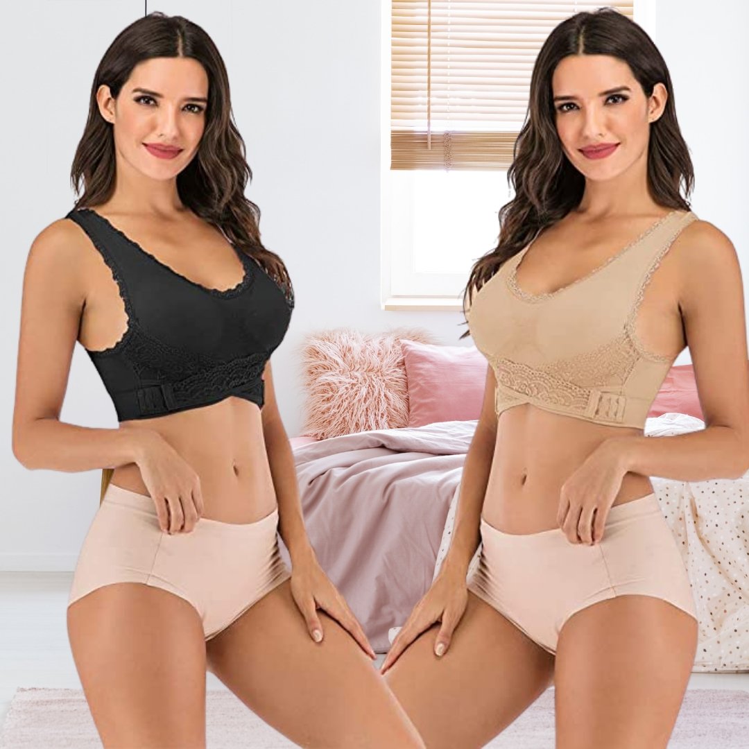 The Bra for Better Posture & a Radiant Décolleté - PosturaFit-Black-S-Nora Luxe