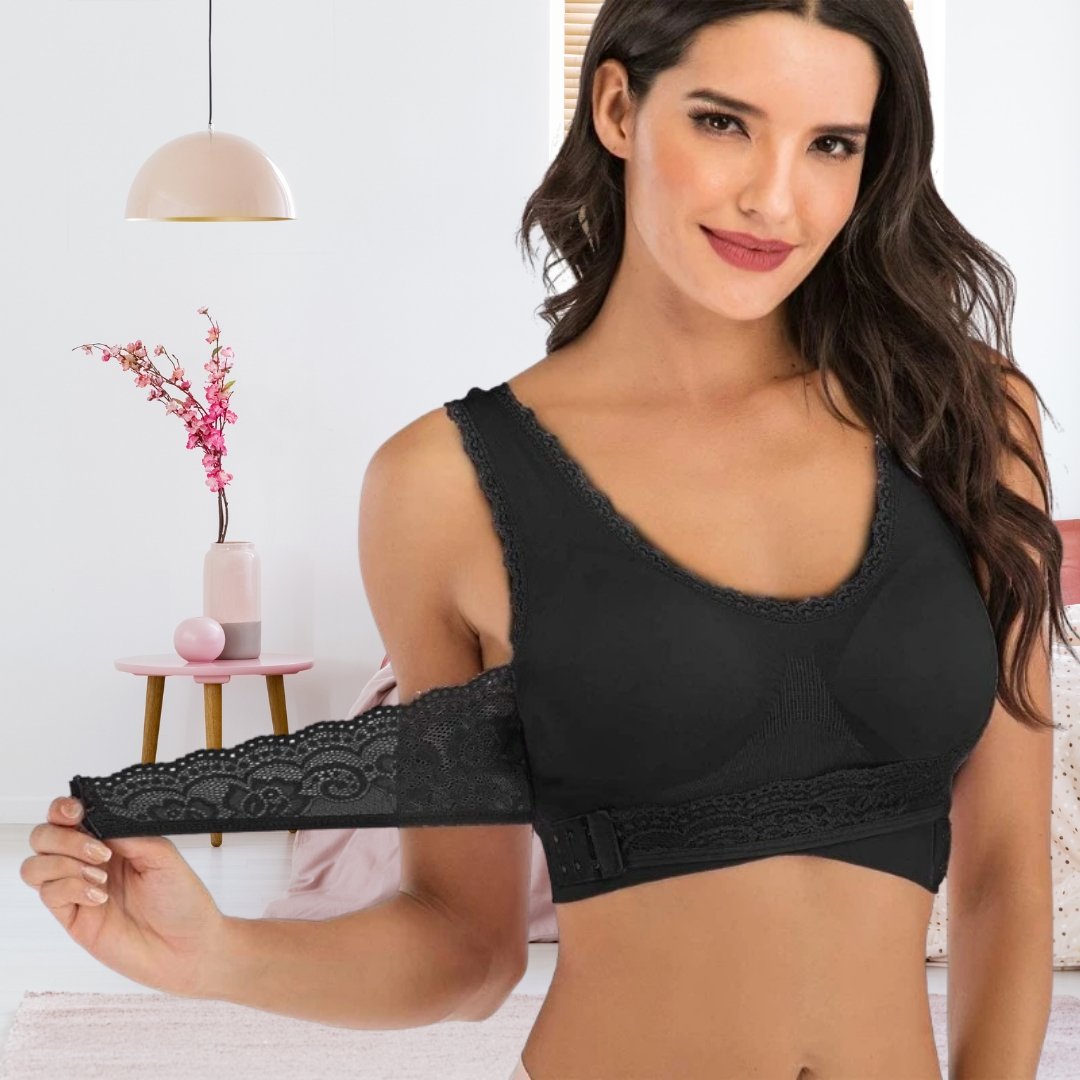 The Bra for Better Posture & a Radiant Décolleté - PosturaFit-Black-S-Nora Luxe