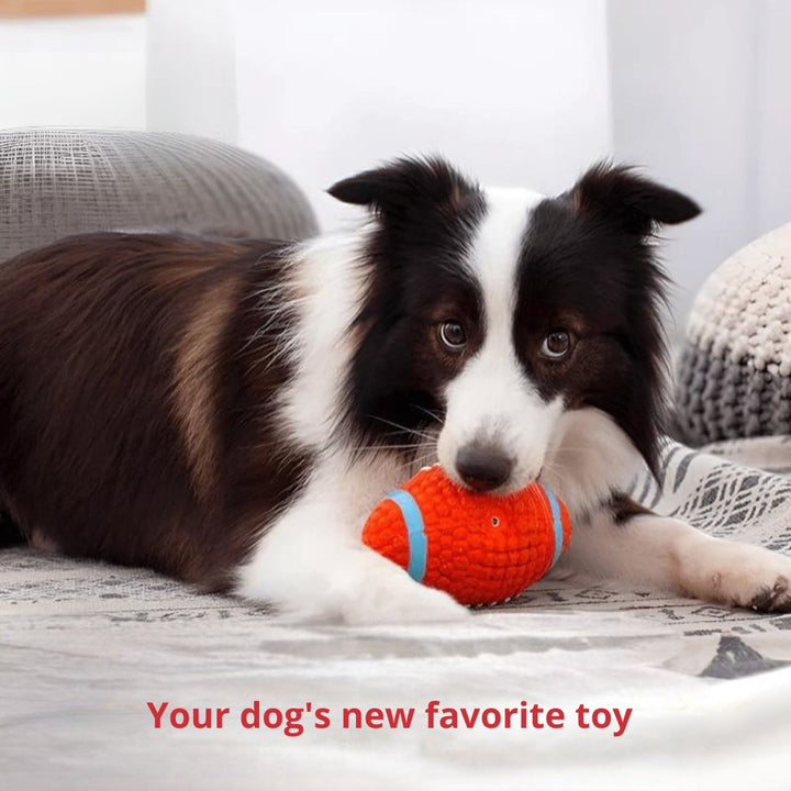 The Indestructible Playmate for Dogs - KryptoChew-Rugby Ball-Small-Nora Luxe
