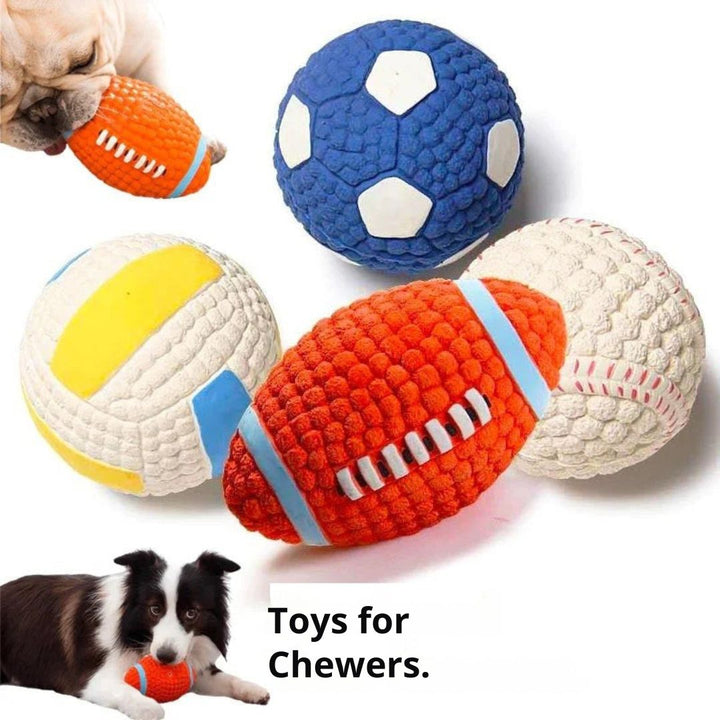 The Indestructible Playmate for Dogs - KryptoChew-Rugby Ball-Small-Nora Luxe