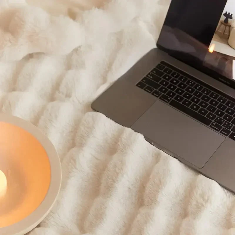 The Plush Blanket Everyone Is Talking About! - WarmWool-Light brown-39x63in-Nora Luxe