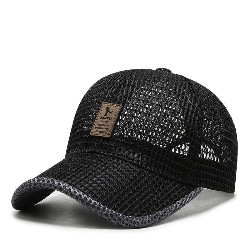 The ultimate lightweight cap for summer - AeroBreeze-Black-Nora Luxe
