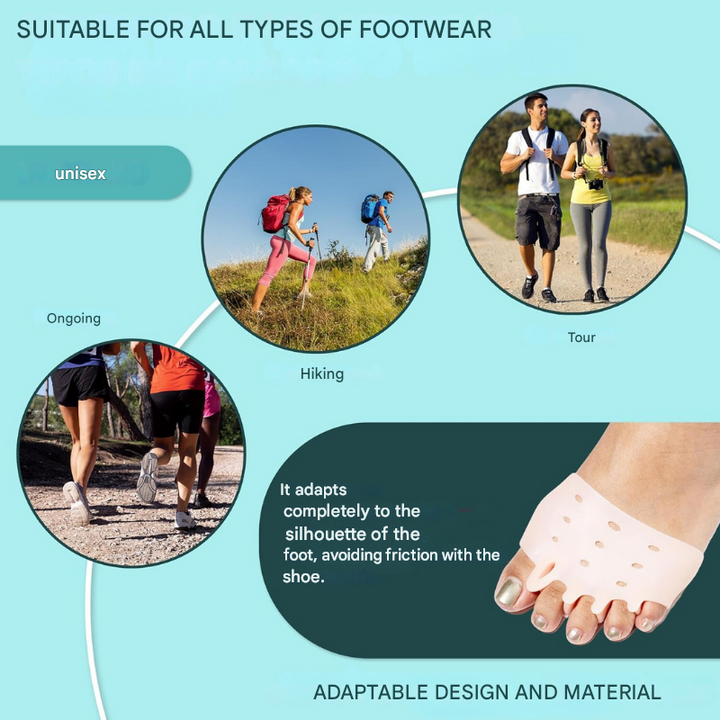 Therapeutic Toe Spreaders with Cushion Pads – Podiora-1 Pair + 1 Free-Nora Luxe
